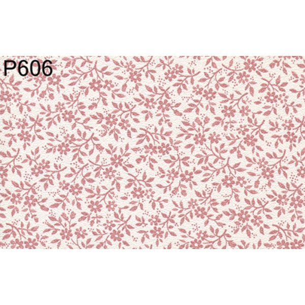 BH606 Prepasted Wallpaper for Dollhouse Miniature - Tiny Cinnamon Flowers - 3 Piece