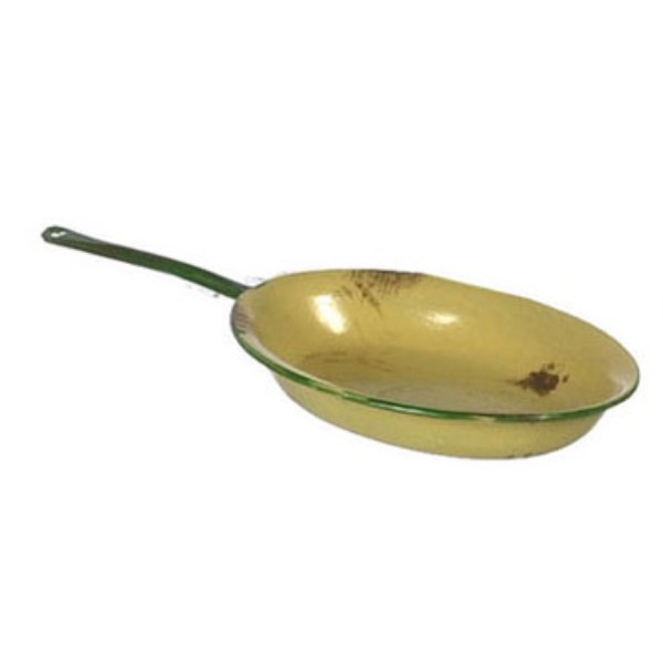 FCAN1358GD Oval Omelet for Dollhouse Miniature - Gold