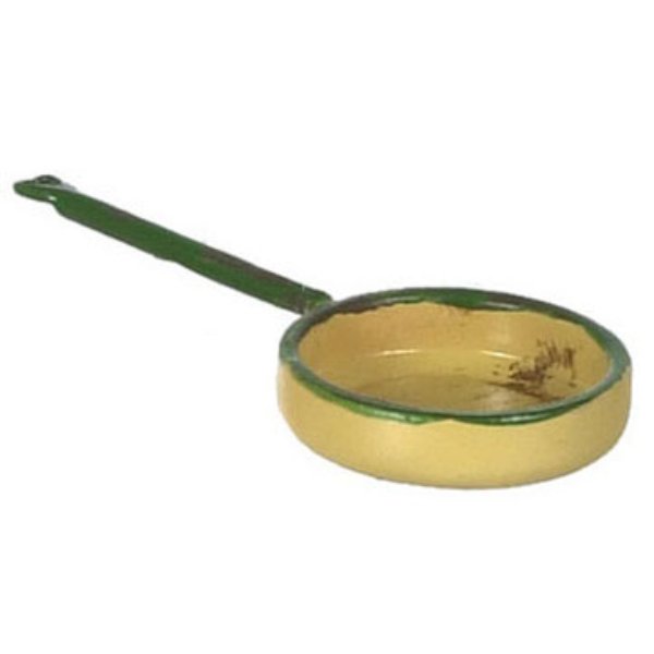 FCAN1363GD Skillet for Dollhouse Miniature - Gold - Small