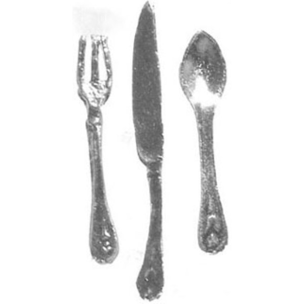 FCN1087 Place Setting for Dollhouse Miniature - 3 Piece