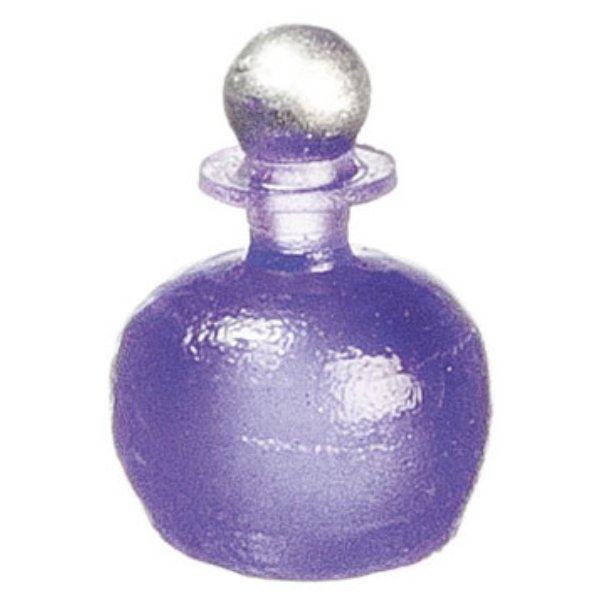FCA4599PP Purple Bottles for Dollhouse Miniature - 12 Piece