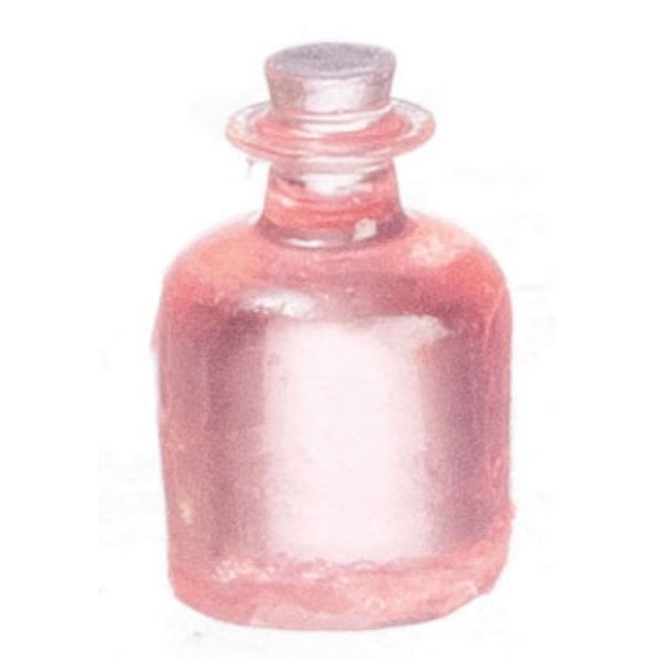 FCA4613PK Pink Bottles for Dollhouse Miniature - 12 Piece