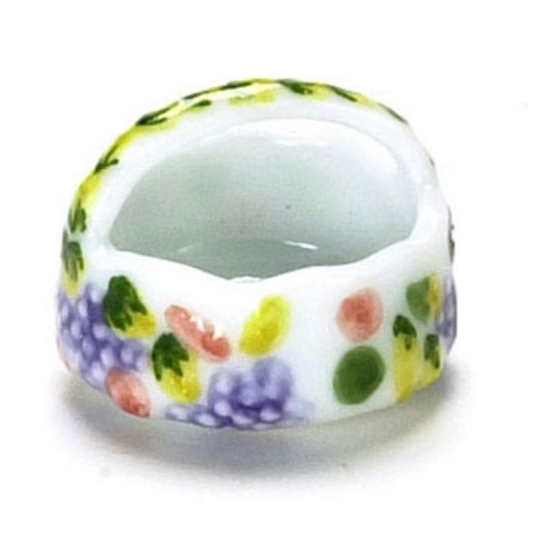 FCA801 Small Spring Garden Basket for Dollhouse Miniature - 2 Piece