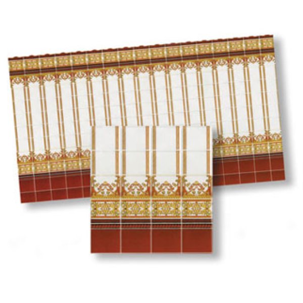 WM34301 11 in. Mediterranean Tiles for Dollhouse Miniature