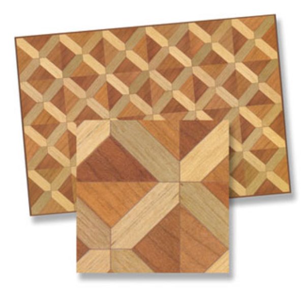 WM34604 Faux Parquet Flooring for Dollhouse Miniature
