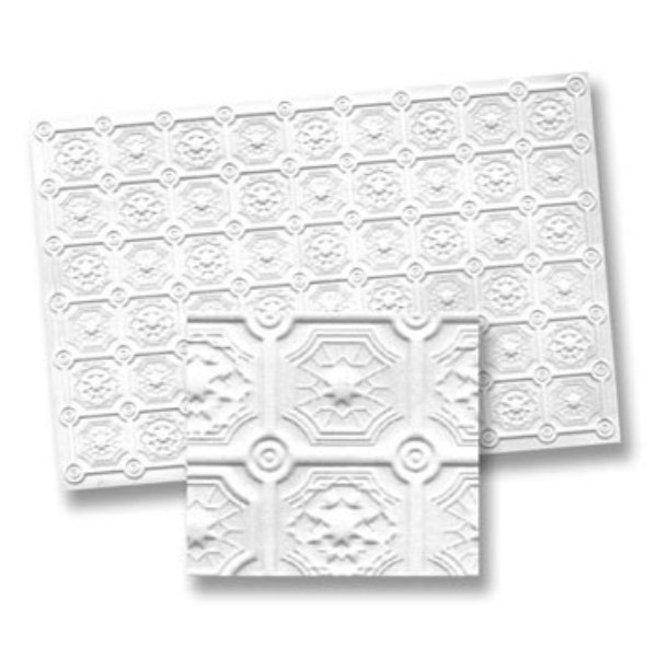 WM34941 Faux Tin Ceiling Panel for Dollhouse Miniatures