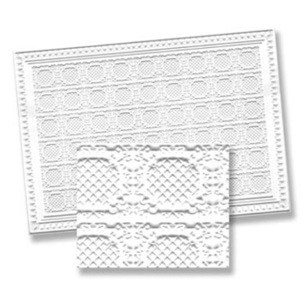 WM34943 Faux Tin Ceiling Panel for Dollhouse Miniatures