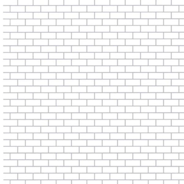 WM34978W Subway Tile for Dollhouse Miniatures - White