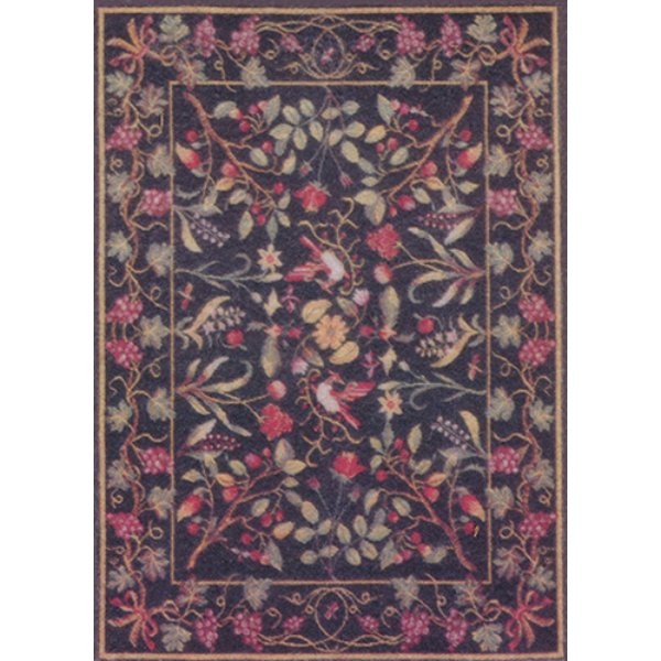 WN1142 Grape Arbor Printed Rug for Dollhouse Miniature
