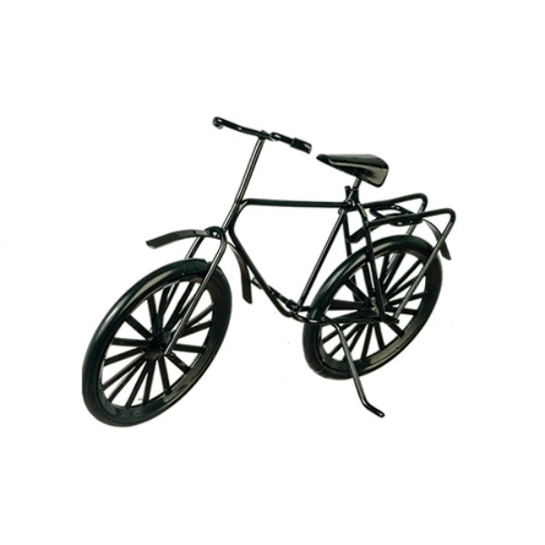 AZB0186 Large Bicycle for Dollhouse Miniature, Black