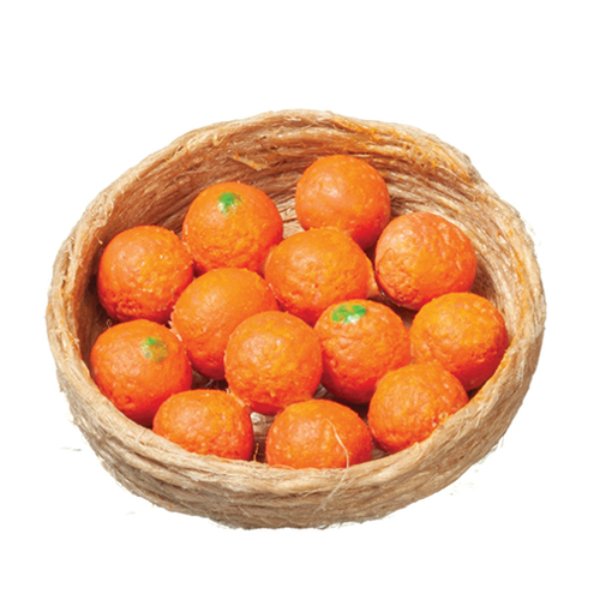 AZB0562 Oranges in Basket for Dollhouse Miniature