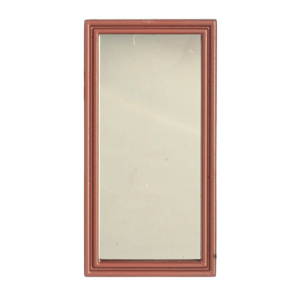 AZB3324B Small Rectangle Mirror for Dollhouse Miniature - Brown