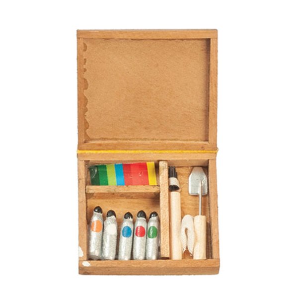 AZC1142 Paint Set in Box for Dollhouse Miniature