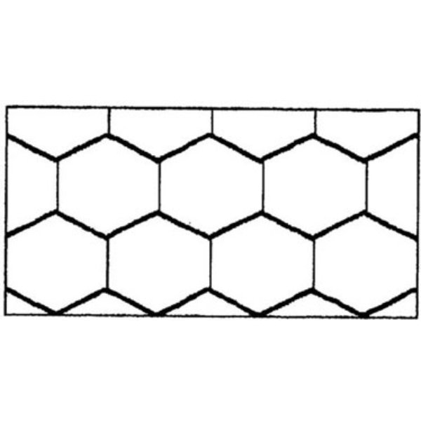PRE1238 Hexagon Tile Roof for Dollhouse Miniature - 0.5 in. Scale