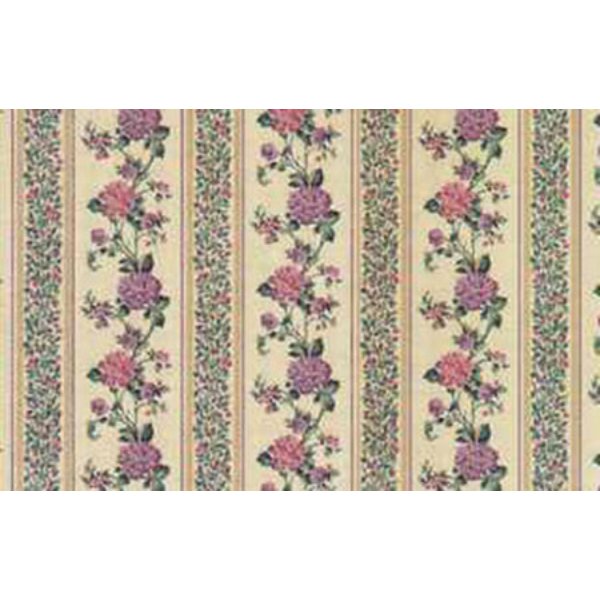 MG206D23 Wallpaper for Dollhouse Miniature - Kismet Stripe Violet - 3 Piece