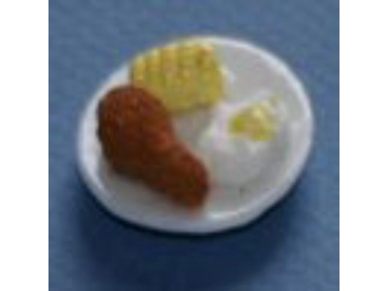 RND109 Butter Chicken Dinner for Dollhouse Miniature