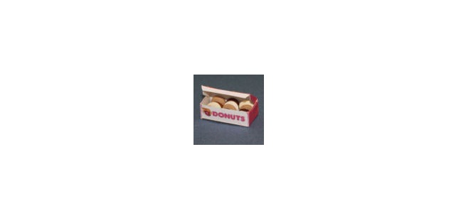 RND160 Box of Donuts for Dollhouse Miniature