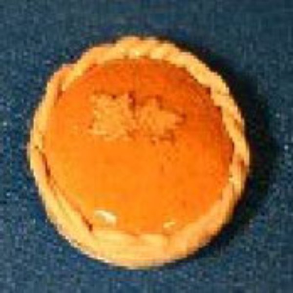 RND83 Pumpkin Decorated Pie for Dollhouse Miniature