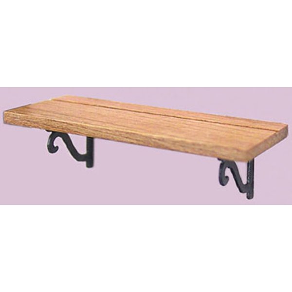 OLDA101C 2 in. Plate Shelf for Dollhouse Miniature - Cherry
