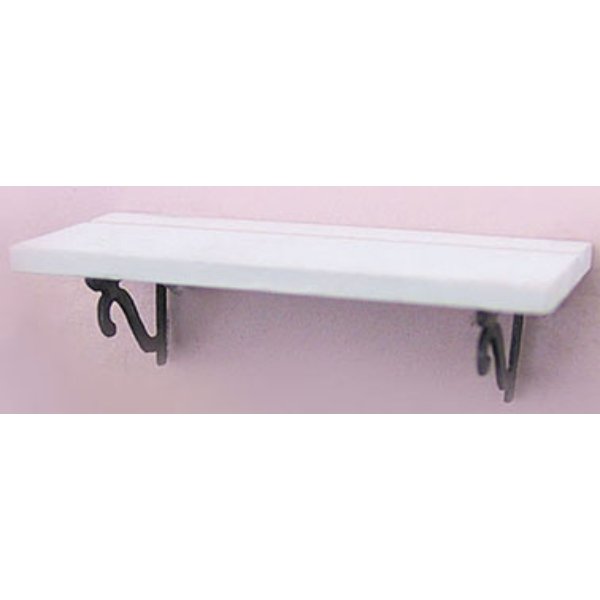 OLDA101WH 2 in. Plate Shelf for Dollhouse Miniature - White