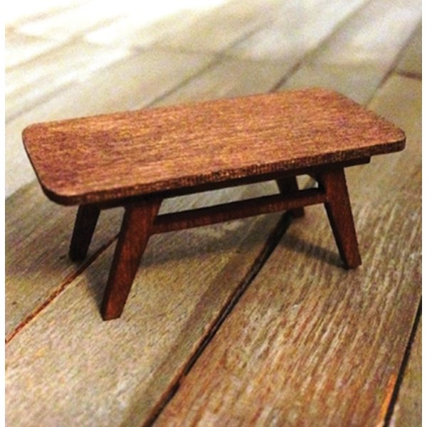 SSLTB009 1-48 Scale MCM Dining Room Table Kit for Dollhouse Miniature