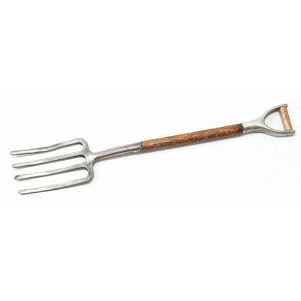 STT507 Garden Fork for Dollhouse Miniature - Antique