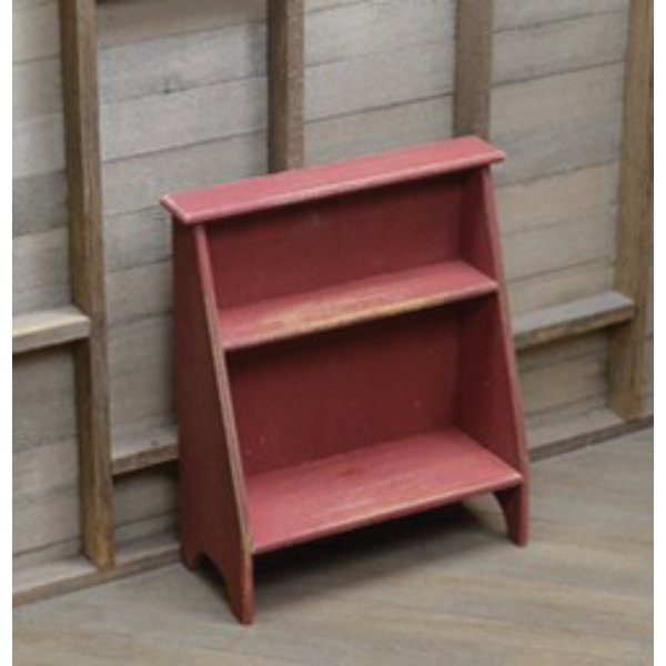 STT912R Bucket Bench for Dollhouse Miniature, Red