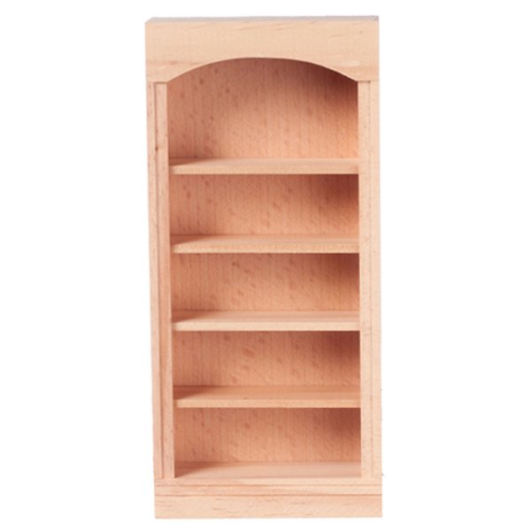 HW5016 Bookcase 1-Section 5-Shelf Unit for Dollhouse Miniature