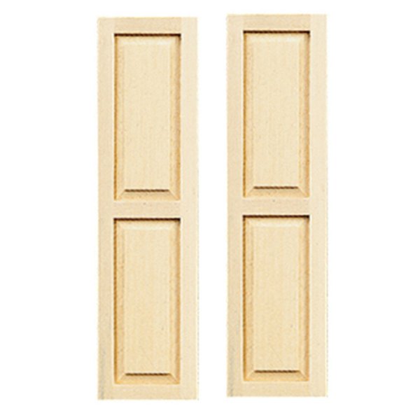 HW5017 2 Panel Shutter for Dollhouse Miniature - Pack of 2