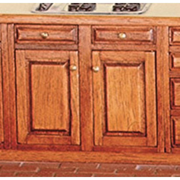 HW14403 3 in. Base Assembled Cabinet for Dollhouse Miniature