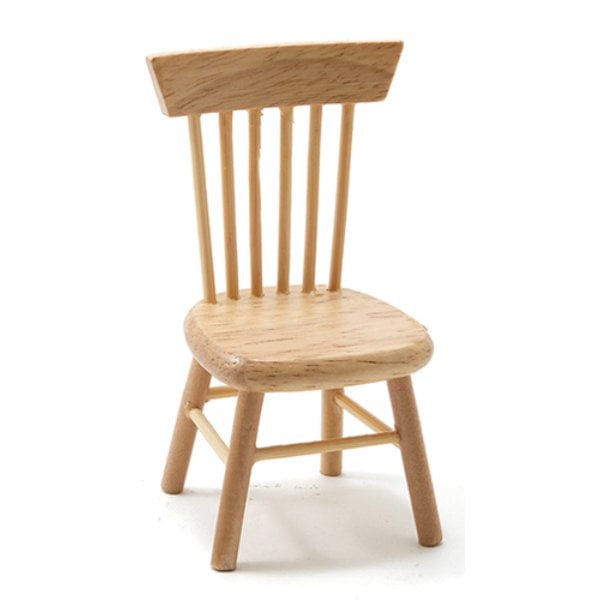CLA04413 Kitchen Chair for Dollhouse Miniature - Oak