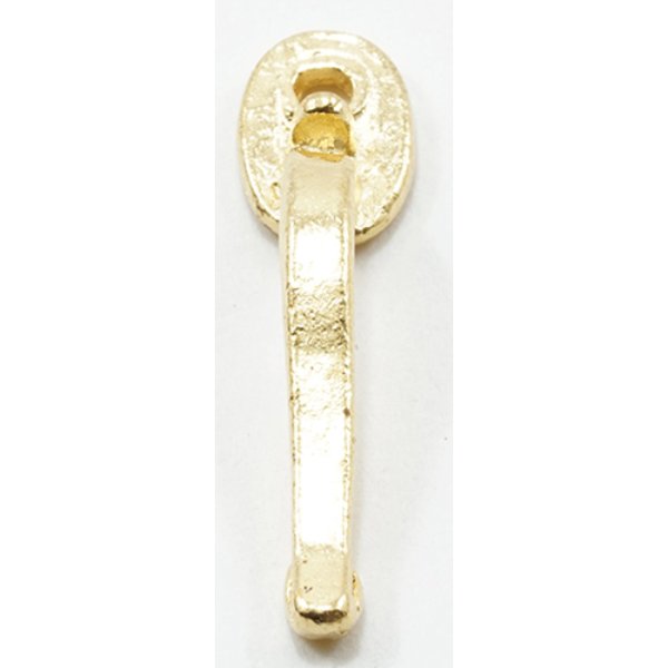 CLA05600 Door Handle for Dollhouse Miniature - Brass