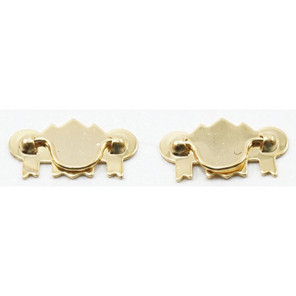 CLA05701 Drawer Pull for Dollhouse Miniature - Brass - Pack of 6