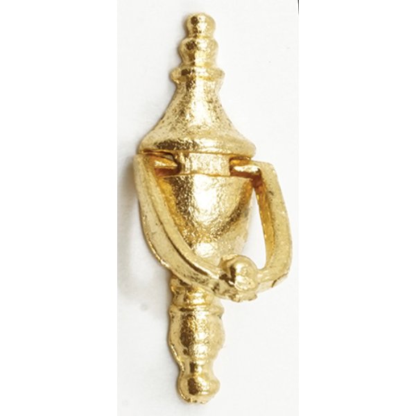 CLA05514 Working Door Knocker for Dollhouse Miniature - Brass