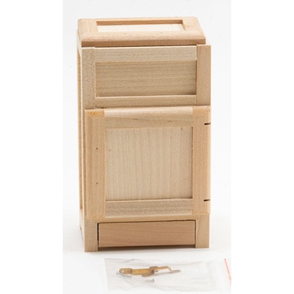 CLA08603 Ice Box with Drip Pan for Dollhouse Miniature - Unfinished