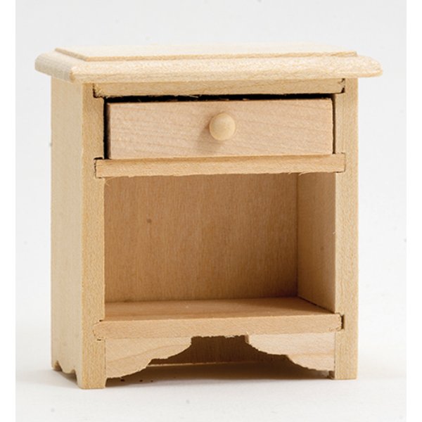 CLA08615 1.93 in. Night Stand for Dollhouse Miniature - Unfinished