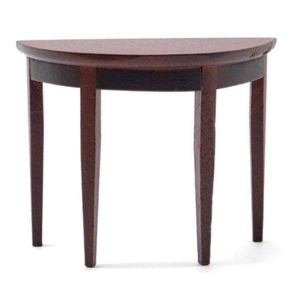 CLA10012 Side Table for Dollhouse Miniature - Walnut