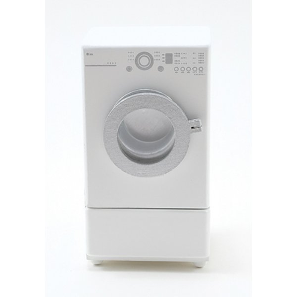 CLA10913 Modern Front Load Dryer for Dollhouse Miniature - White