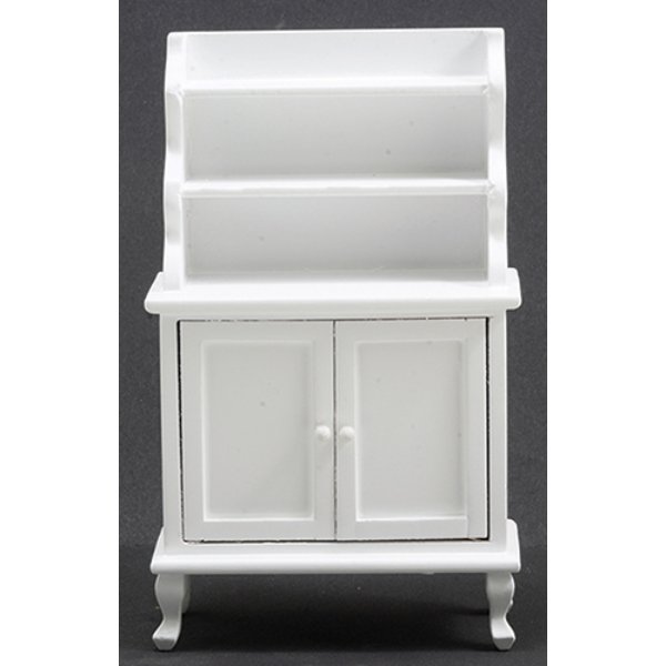 CLA12020 Hutch for Dollhouse Miniature - White