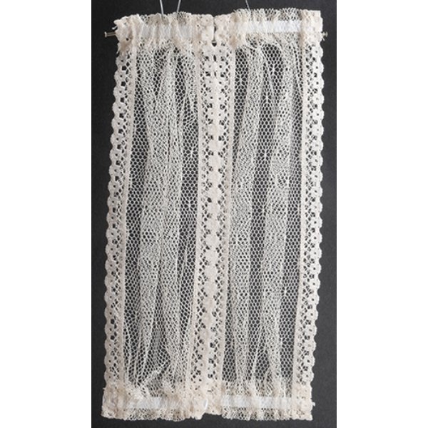 BB54901 Double French Door Curtain Panel for Dollhouse Miniature - Ecru