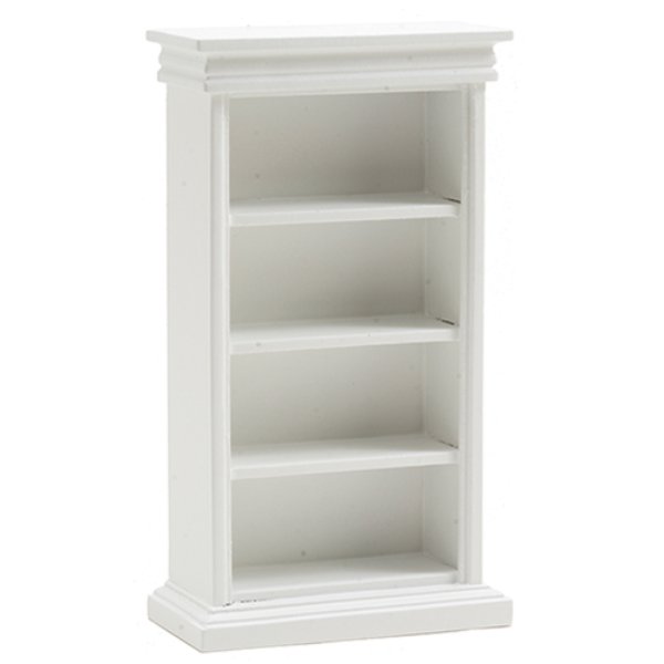 CLA10035 Bookshelf without Books for Dollhouse Miniature - White