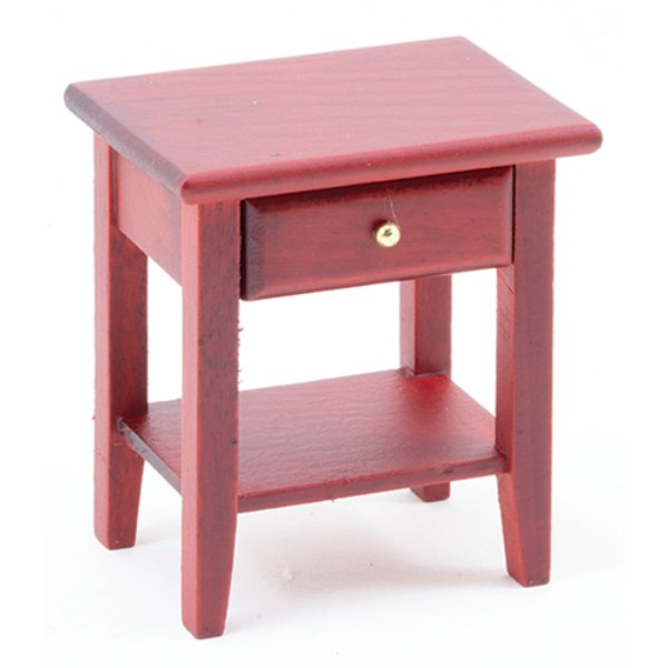 CLA10098   Design Night Stand for Dollhouse Miniature - Mahogany