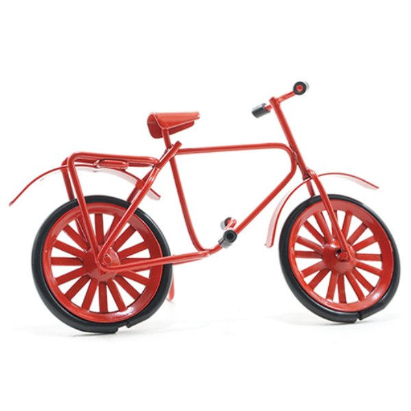 IM65362 Red Bicycle for Dollhouse Miniature