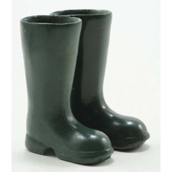 IM65603 Green Rubber Boots for Dollhouse Miniature