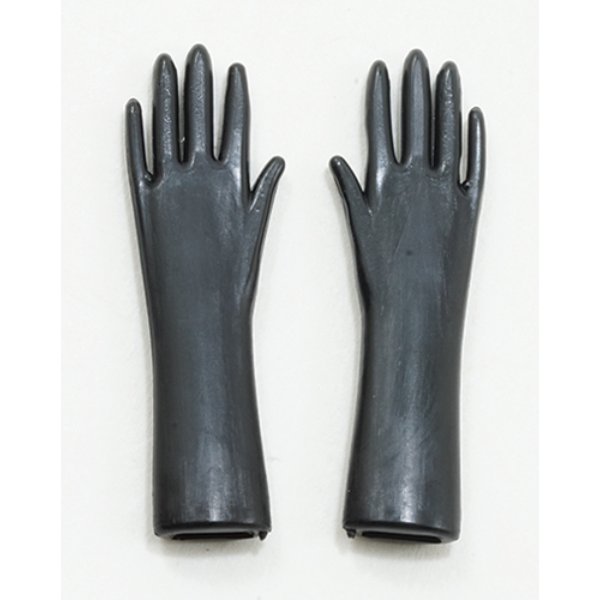 IM65606 Black Rubber Gloves for Dollhouse Miniature
