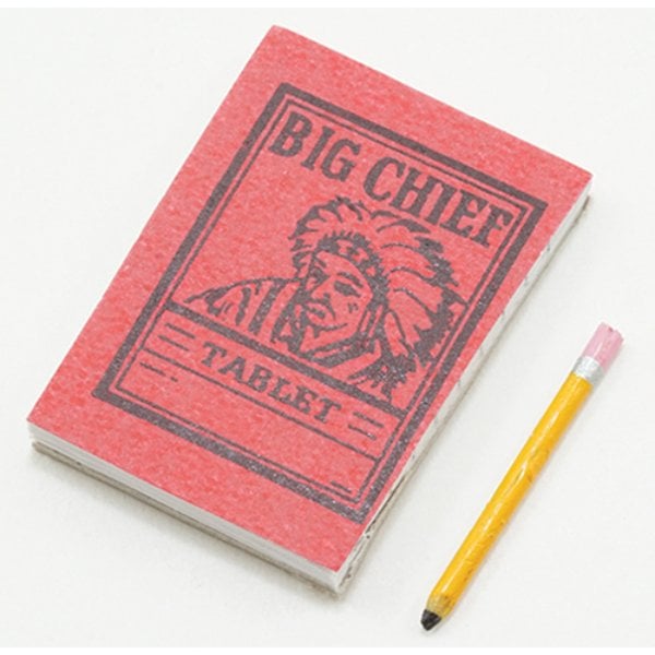 IM65740 Big Chief Tablet with Pencil for Dollhouse Miniature