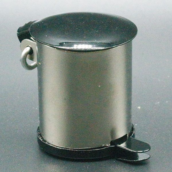 IM66014 Stainless Steel Garbage Can for Dollhouse Miniature