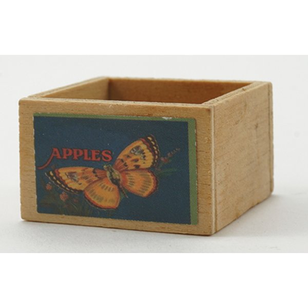 IM69024B Empty Fruit Crate with Decal for Dollhouse Miniature