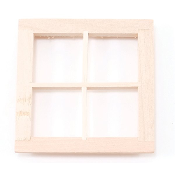 CLA75004 4-Light Window for Dollhouse Miniature - Pack of 2