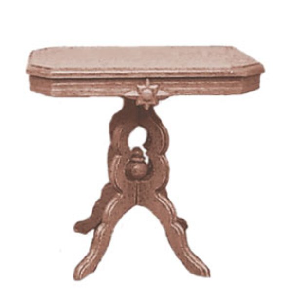 CB2714 Victorian Table Kit for Dollhouse Miniature - Brown